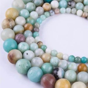 Amazonite Natural Colors Polished 8mm (1 Strand/15”-16”)